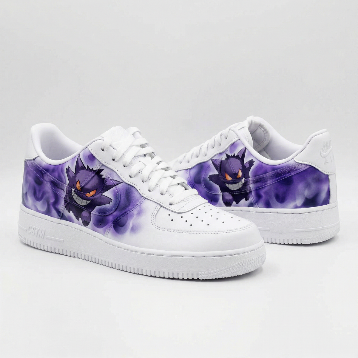 Gengar Purple White Custom Air Force 1