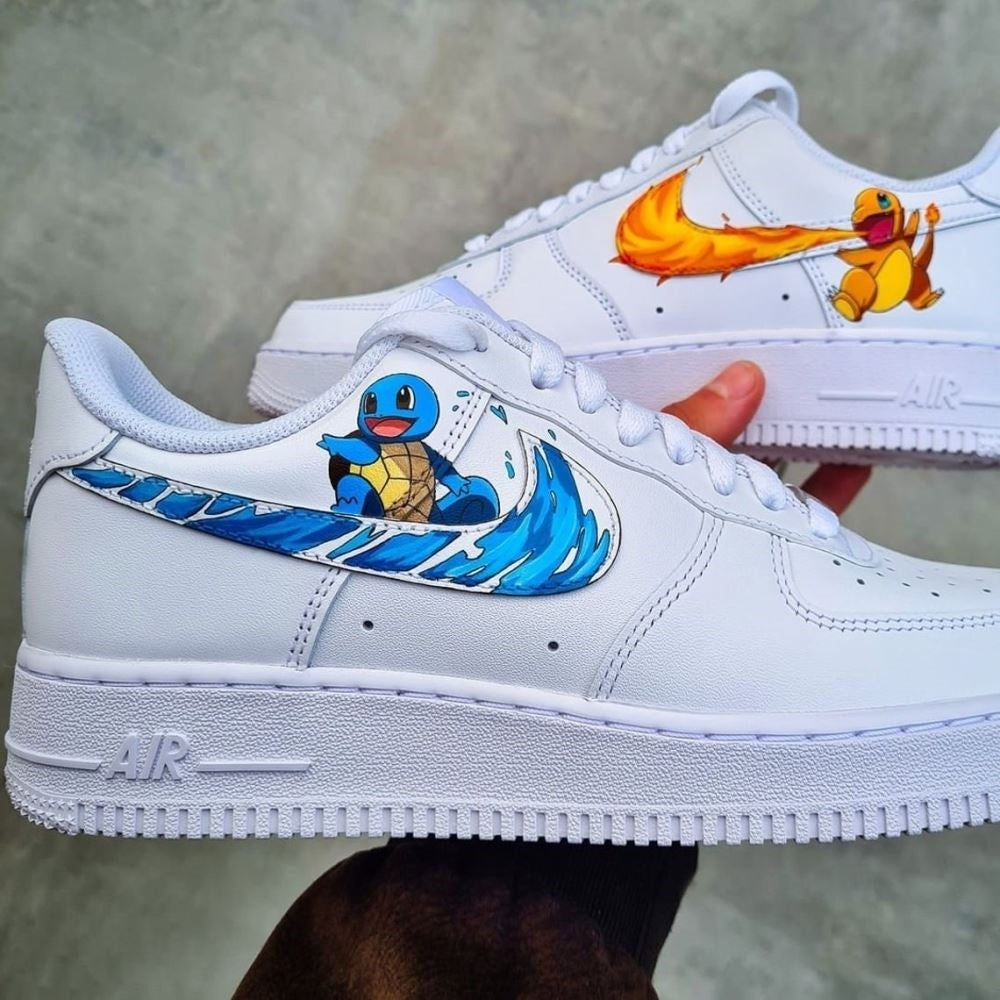 Pokemon Charmander Jenny Turtle Custom Air Force 1