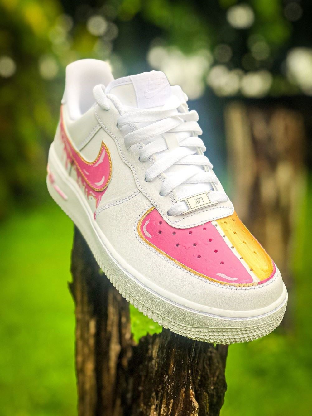 Gloden Pink Drip Custom Air Force 1
