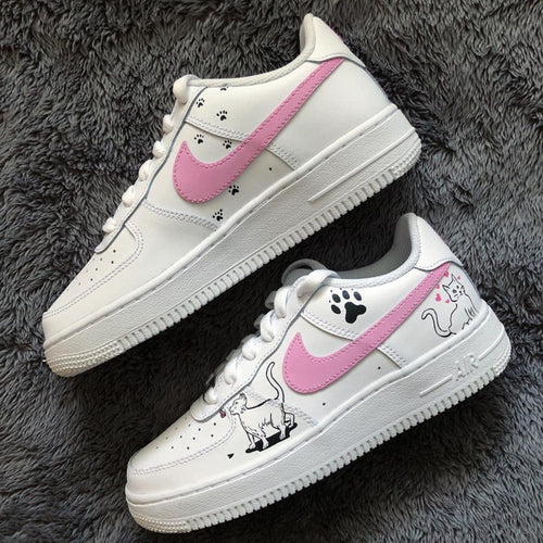 Pink Cat Custom Air Force 1