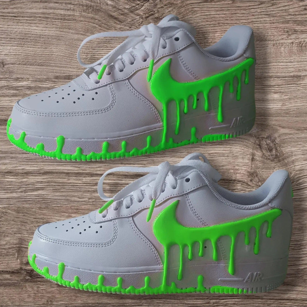 Hand-Painted 3D Drip Effect Multi-Color Optional Glow-in-the-Dark Unisex Custom Air Force 1 Street Fashion Custom Sneakers