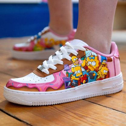 Pink Simpsons Custom Air Force 1