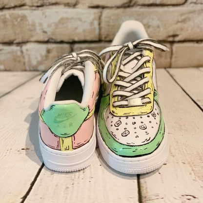 Green Pink Custom Air Force 1