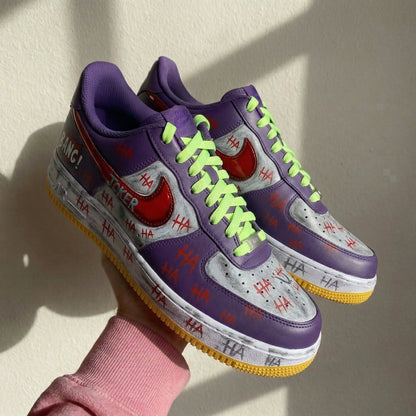Joker HA Purple Red Neon Green Custom Air Force 1