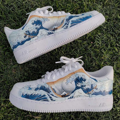 Waves Ukiyo-e Custom Air Force 1