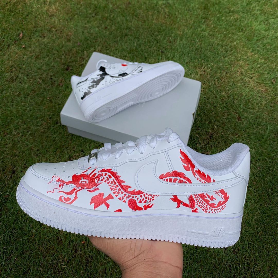 Rising Sun Dragon Ocean Custom Air Force 1
