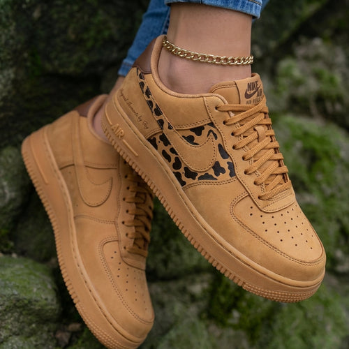 Leopard Print Tan Brown Custom Air Force 1