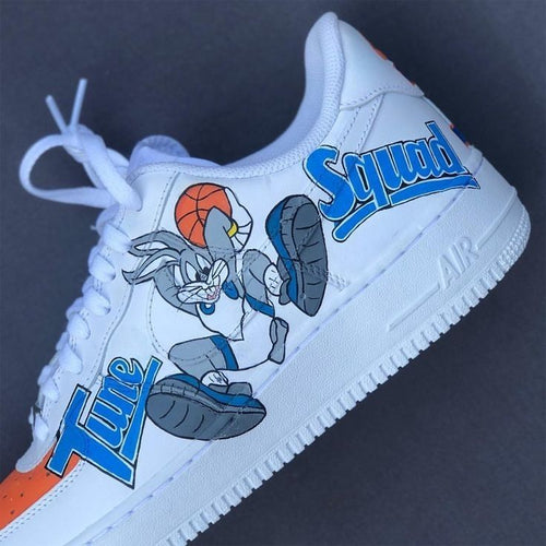 Looney Tunes Theme Orange Blue Custom Air Force 1