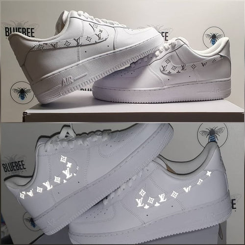 LV Pattern White Custom Air Force 1