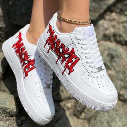 Marvel Drip White Red Custom Air Force 1