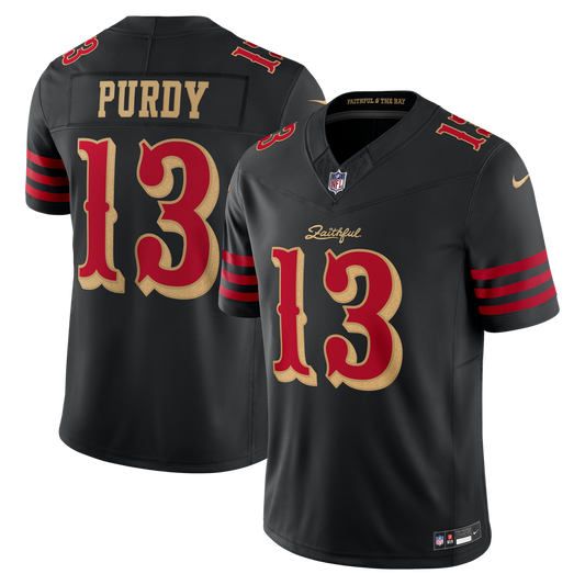 Brock Purdy San Francisco 49ers Black NFL jersey