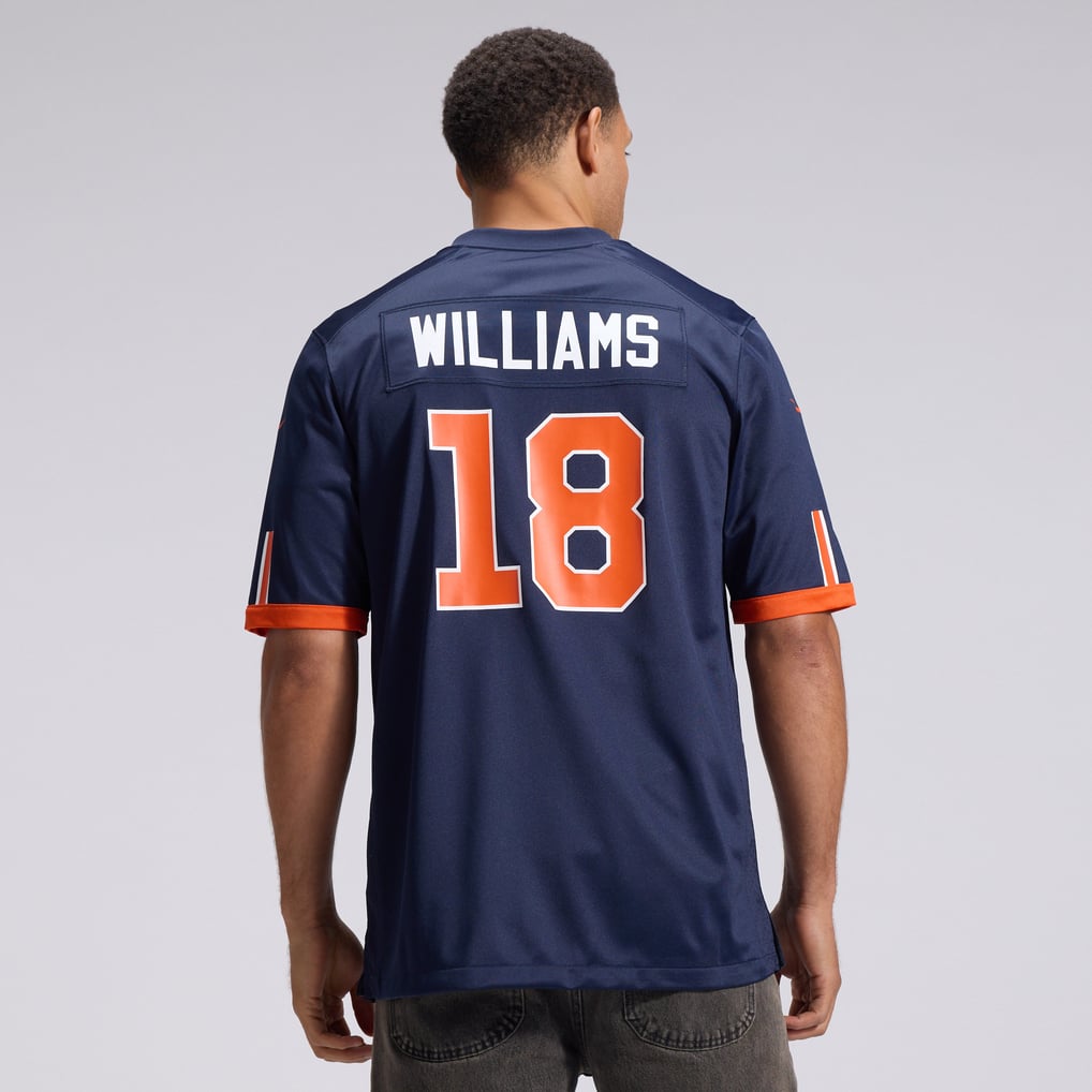 Caleb Williams #18 Chicago Bears 2026 Rivalries Premium Football Jersey – Navy front product view