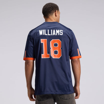 Caleb Williams #18 Chicago Bears 2026 Rivalries Premium Football Jersey – Navy front product view