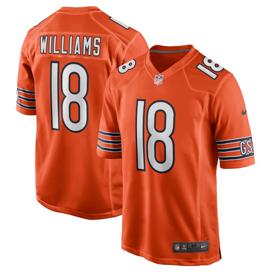 Caleb Williams Chicago Bears Orange NFL jersey