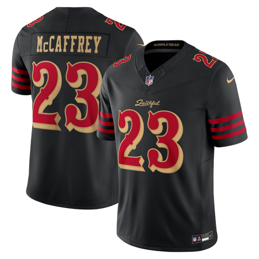 Christian McCaffrey San Francisco 49ers Black NFL jersey