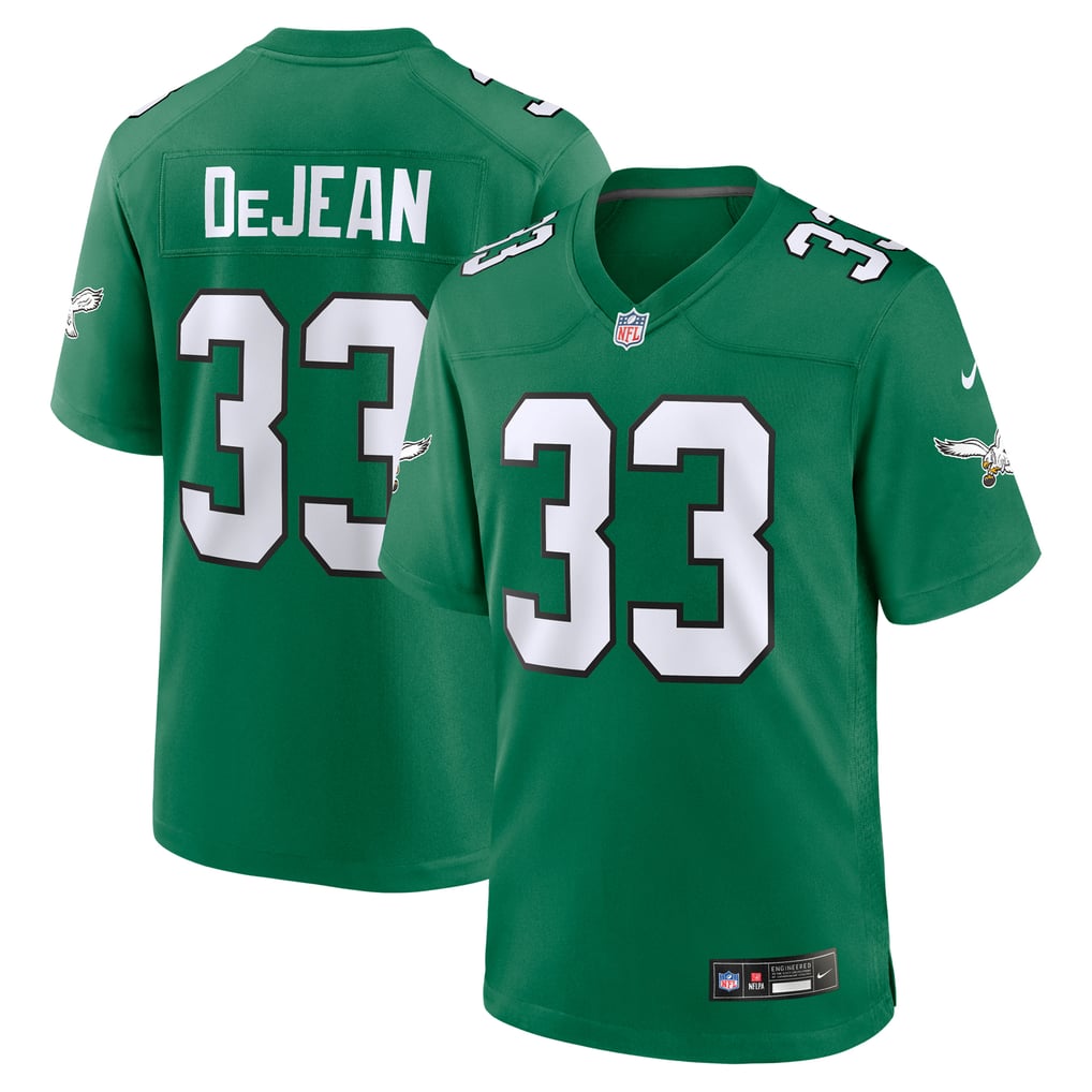 Cooper DeJean Philadelphia Eagles Kelly Green NFL jersey