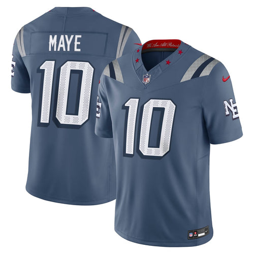Drake Maye New England Patriots Blue NFL jersey
