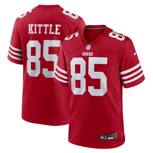 George Kittle San Francisco 49ers Scarlet NFL jersey