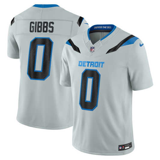 Jahmyr Gibbs Detroit Lions Silver NFL jersey