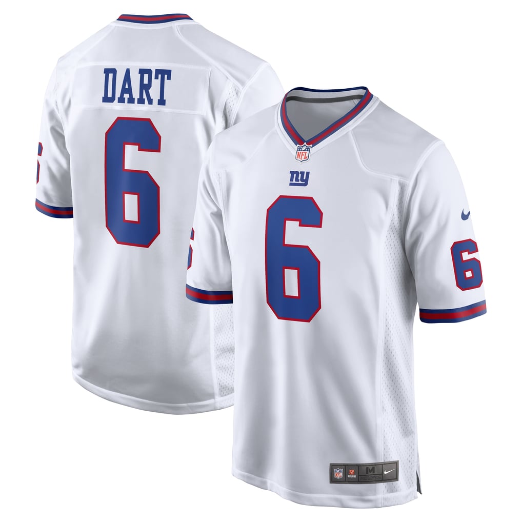 Jaxson Dart New York Giants White NFL jersey