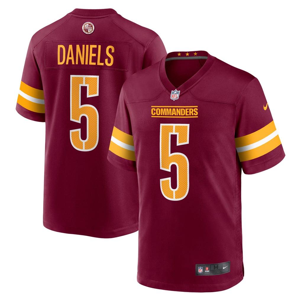 Jayden Daniels Washington Commanders Burgundy NFL jersey