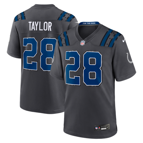 Jonathan Taylor #28 Indianapolis Colts 2026 Rivalries Premium Football Jersey – Anthracite front product view