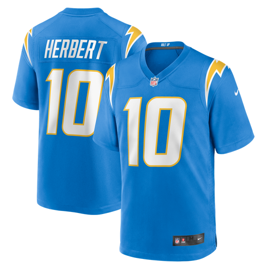 Justin Herbert Los Angeles Chargers Powder Blue NFL jersey
