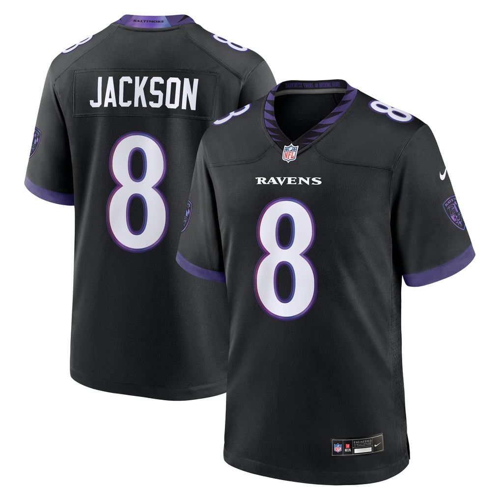 Lamar Jackson Baltimore Ravens Black NFL jersey
