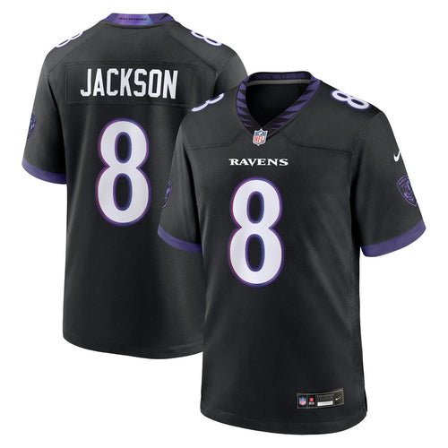 Lamar Jackson Baltimore Ravens Black NFL jersey