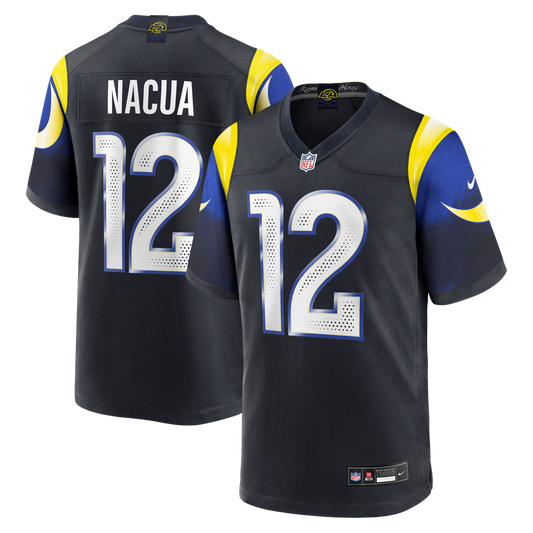 Puka Nacua Los Angeles Rams Dark Blue NFL jersey