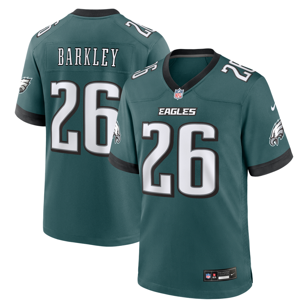 Saquon Barkley Philadelphia Eagles Midnight Green NFL jersey