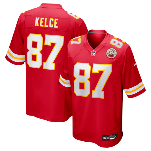 Travis Kelce Kansas City Chiefs Red NFL jersey