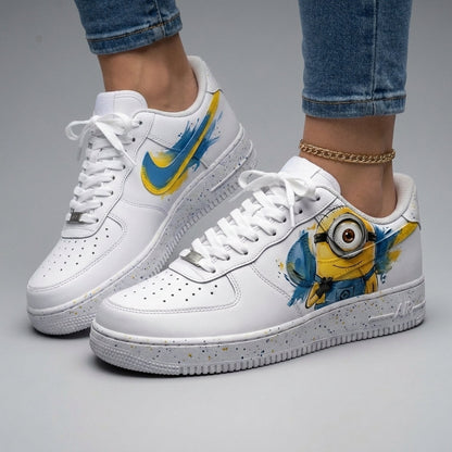 Minion Yellow Blue Custom Air Force 1