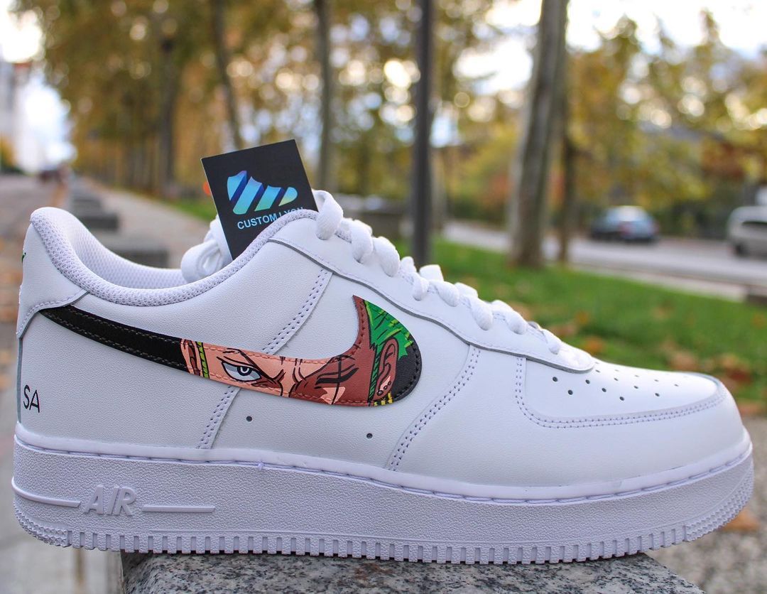 One Piece Zoro Design Custom Air Force 1
