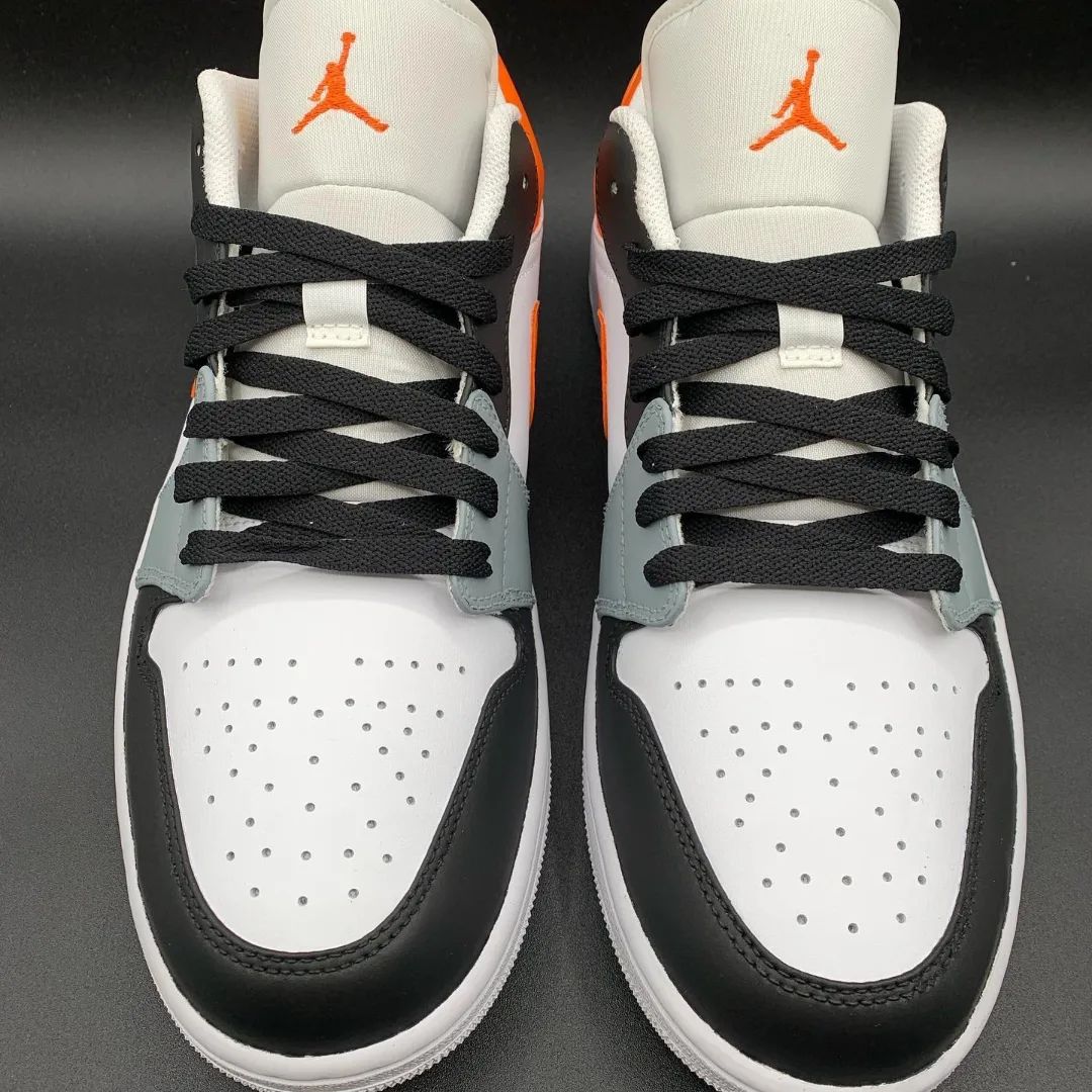 Orange Black Custom Air Jordan 1