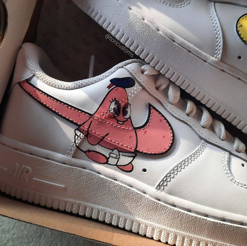 Patrick Star Pink Custom Air Force 1