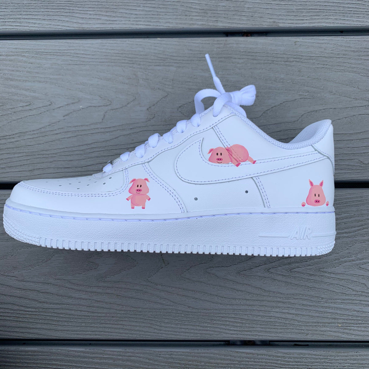 Pig Theme White Custom Air Force 1