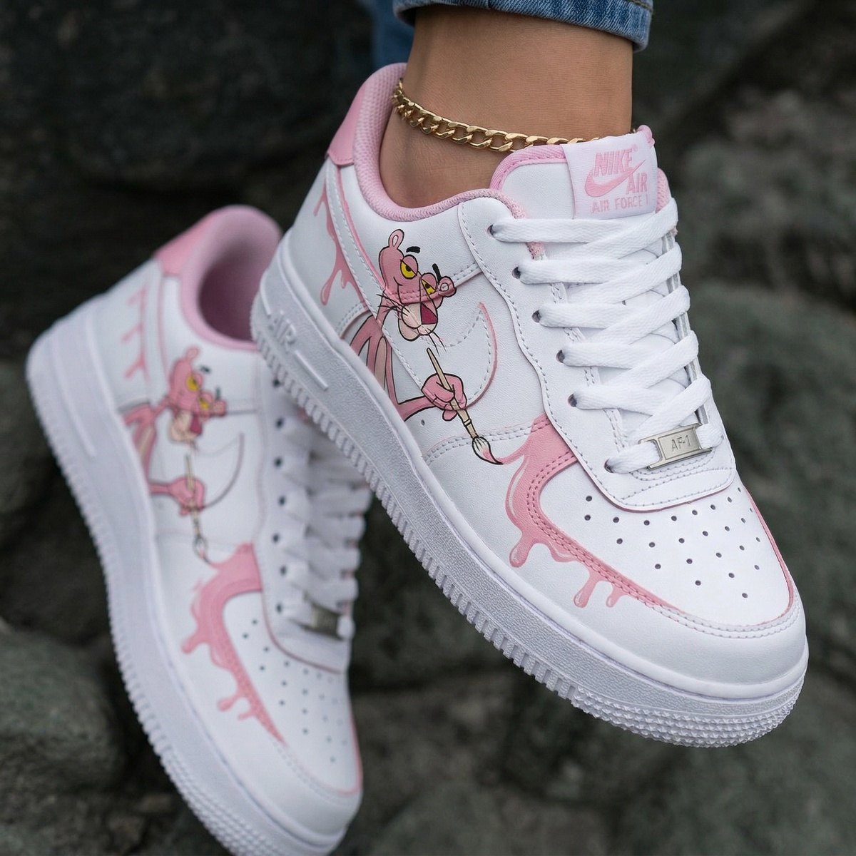 Pink Panther Baby Pink Custom Air Force 1