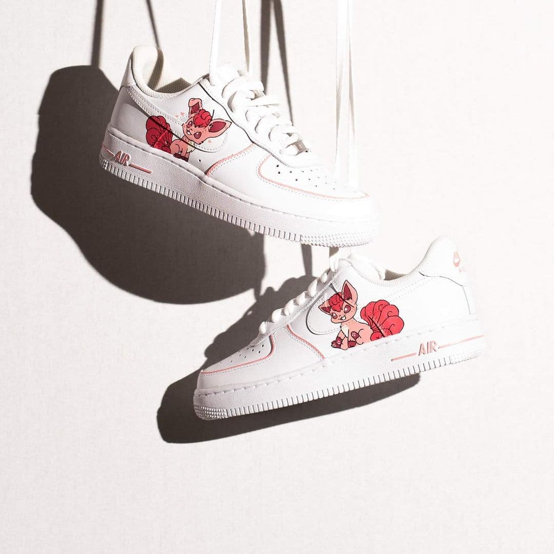 Pokemon Pattern Pink Red Custom Air Force 1
