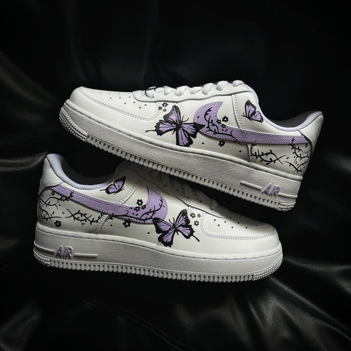 Purple Butterfly Thorns Custom Air Force 1