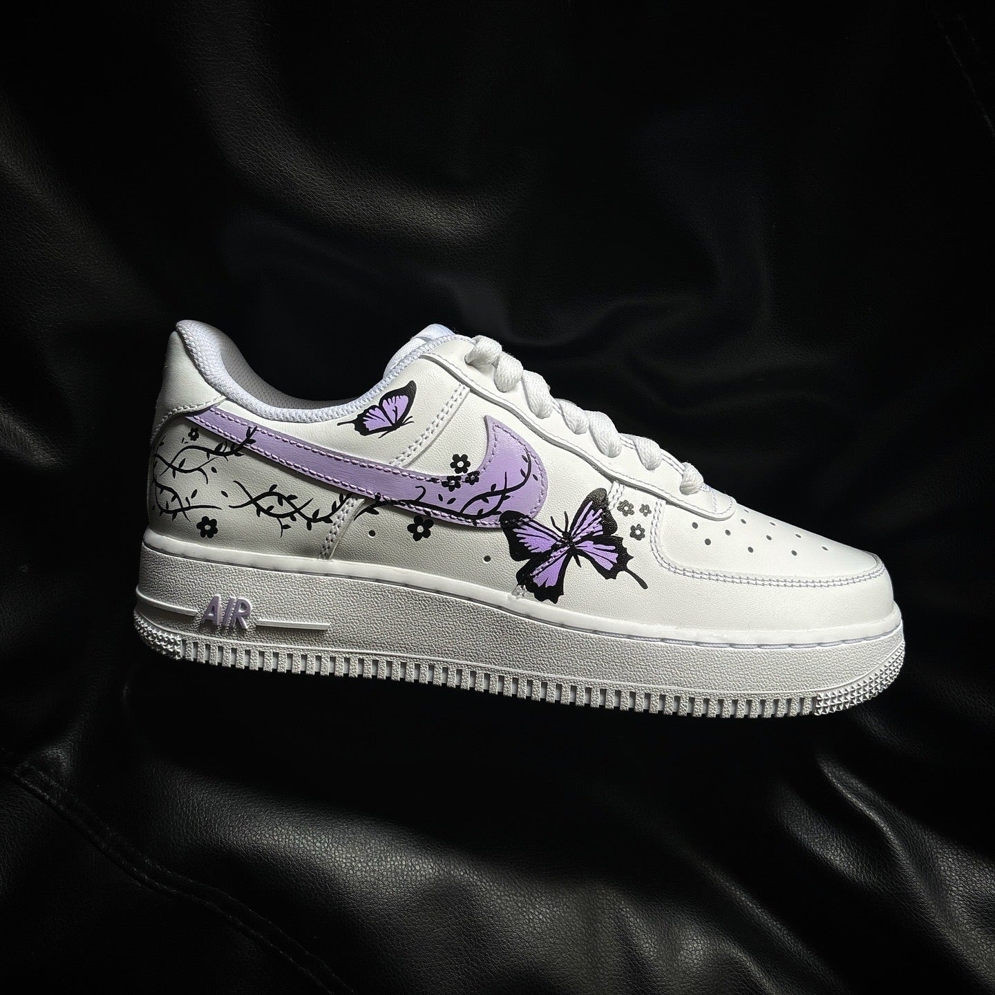 Purple Butterfly Thorns Custom Air Force 1