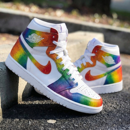 Rainbow Color Custom Air Jordan 1