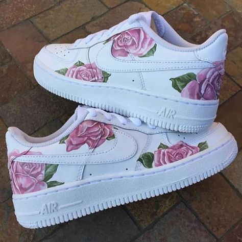 Rose Pink Green Custom Air Force 1
