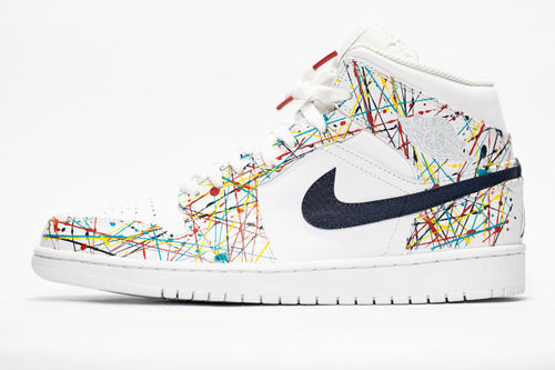 Colorful Lines Custom Air Jordan 1