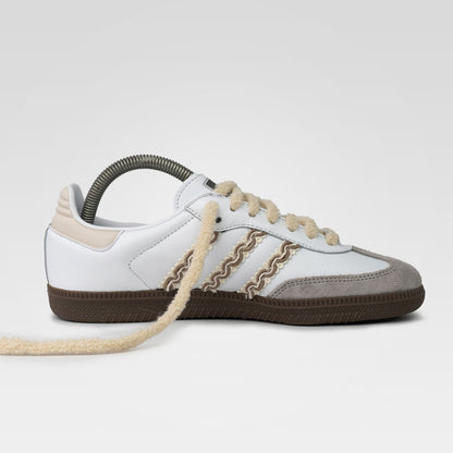 Rayon Braid Beige Custom Adidas Samba