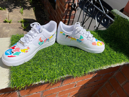 Splatter Paint Multicolor Custom Air Force 1