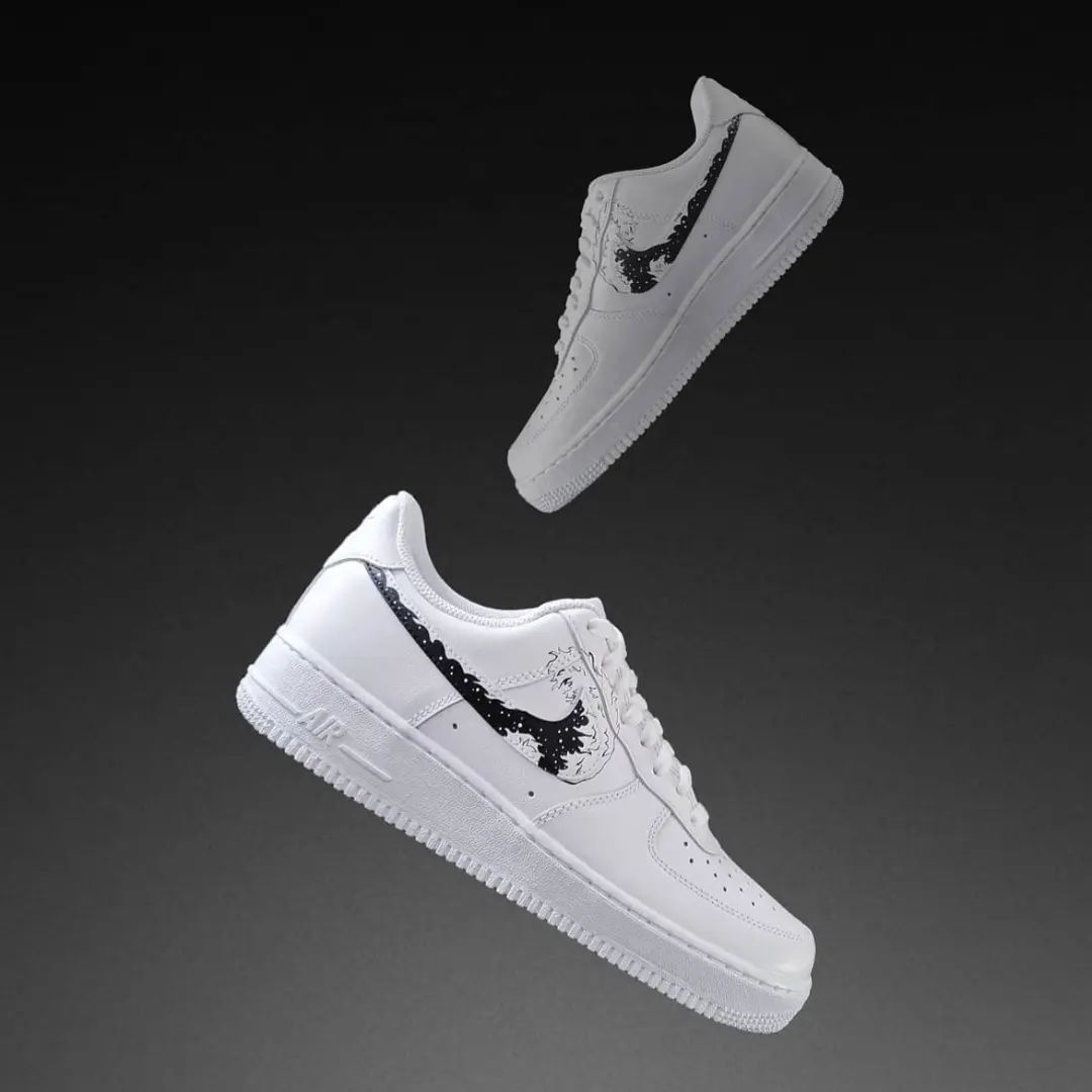 Starry Pattern Black Custom Air Force 1