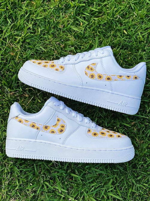 Sunflower Pattern White Custom Air Force 1