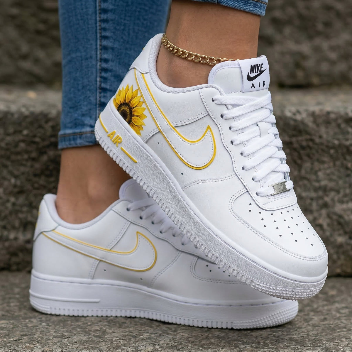 Sunflower Yellow Custom Air Force 1