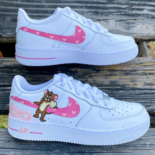 Tom And Jerry Theme Pink Custom Air Force 1